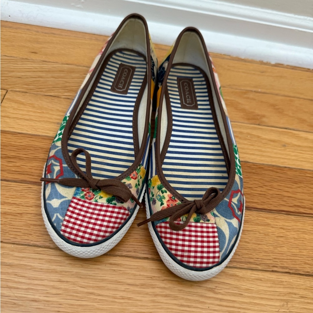 Coach Patchwork Flats